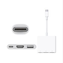 上海不夜城手機Type-C轉USB+HDMI 轉換器 適用蘋果MacBook12英寸